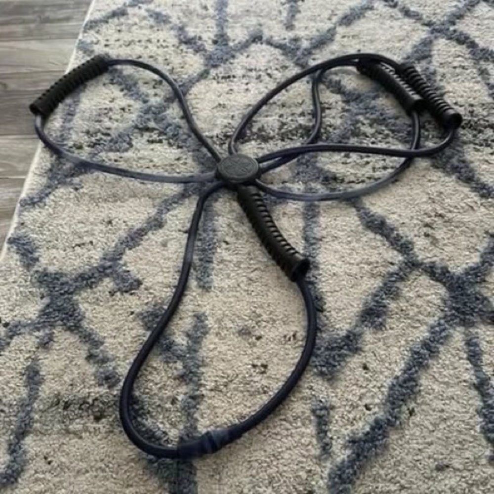 exercise floor resistance band for legs and abs